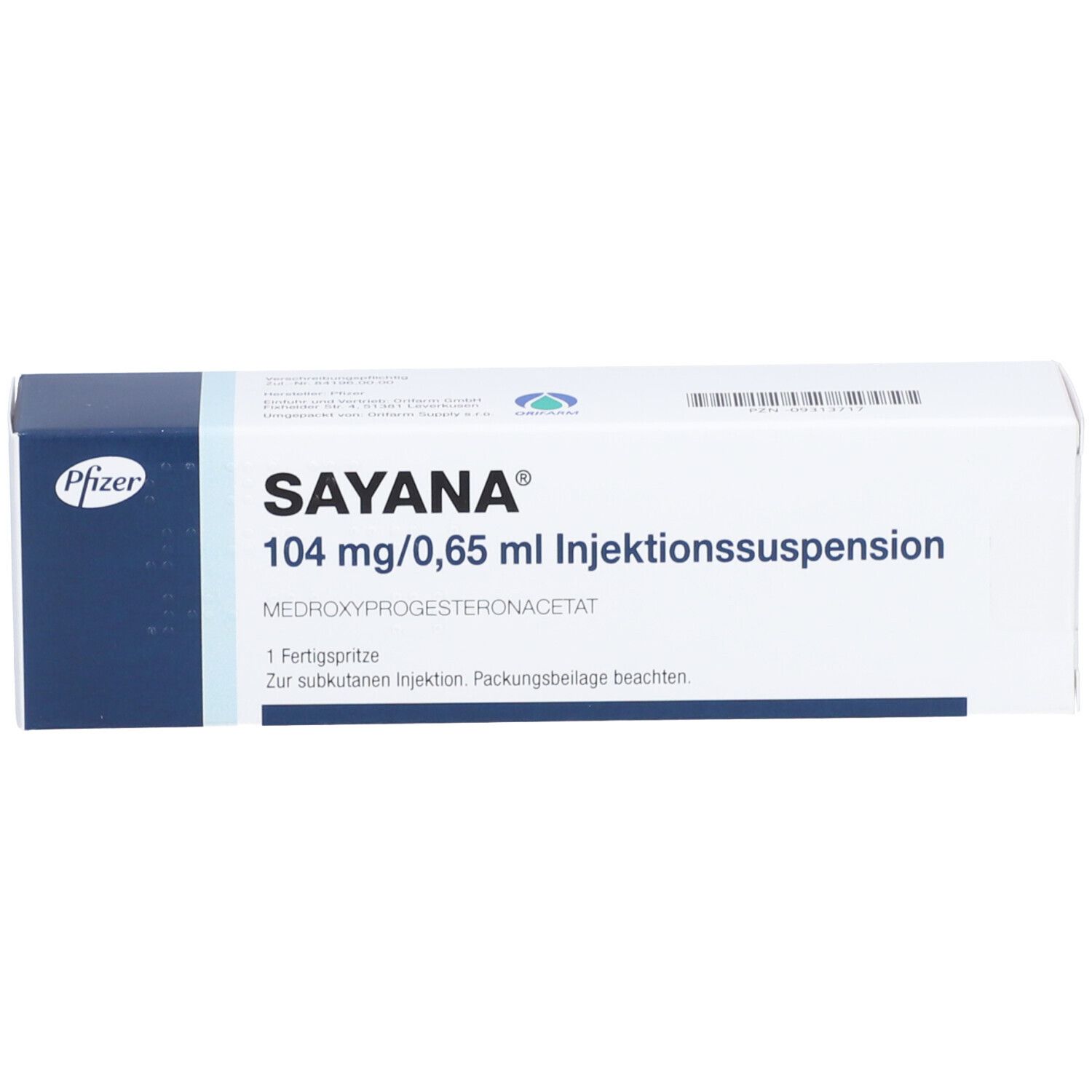 SAYANA 104 mg/0,65 ml Injekt.-Susp.i.e.Fertigspr.