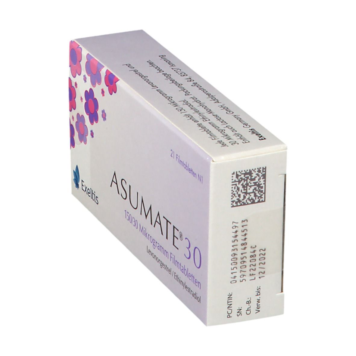 Asumate 30 0,15 mg/0,03 mg Filmtabletten 1x21 St