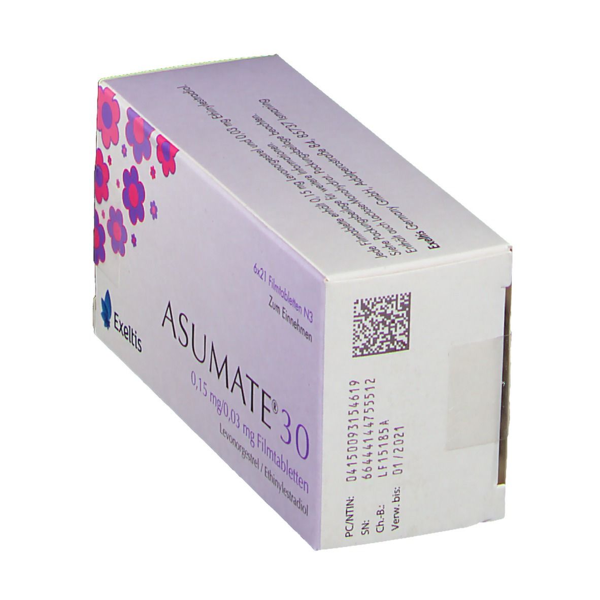 Asumate 30 0,15 mg/0,03 mg Filmtabletten 6x21 St