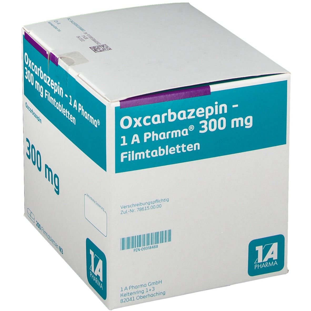 Oxcarbazepin-1A Pharma 300 mg Filmtabletten 200 St