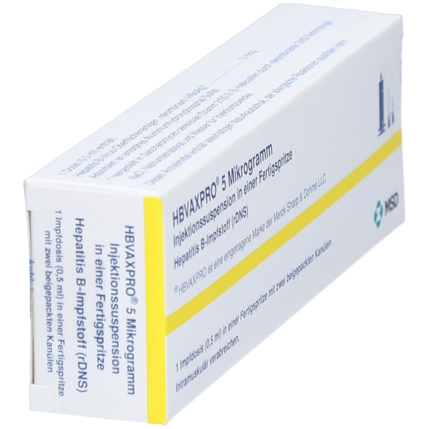 HBVAXPRO 5 µg Inj.-Susp.i.e.Fertigspr.m.Kanüle