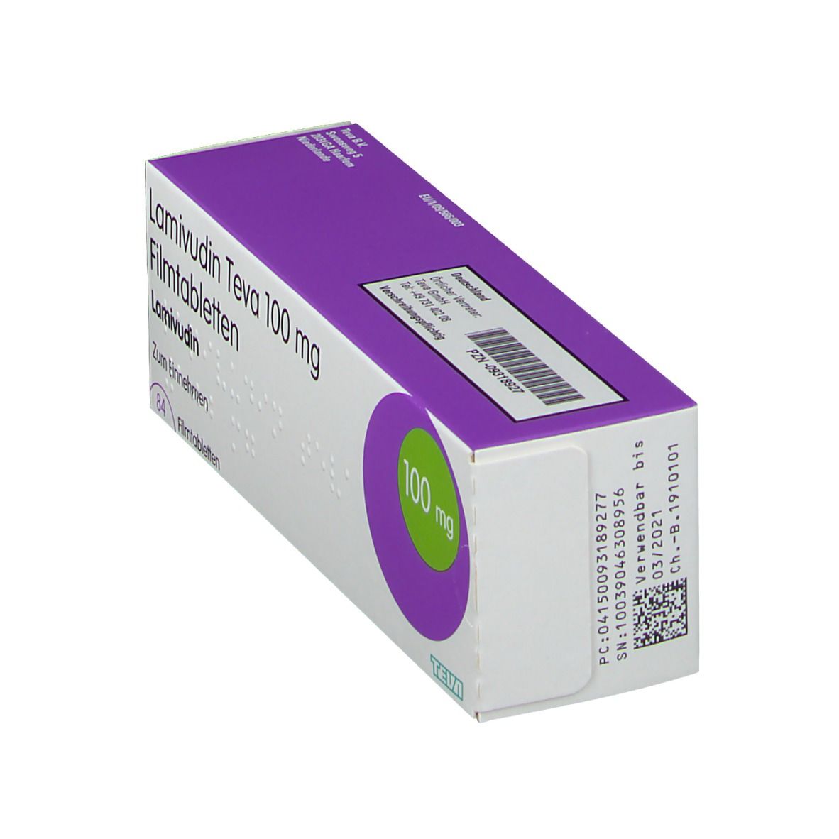 Lamivudin Teva 100 mg Filmtabletten 84 St