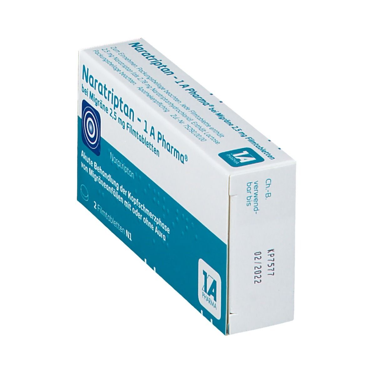 Naratriptan - 1 A Pharma® bei Migräne 2,5 mg