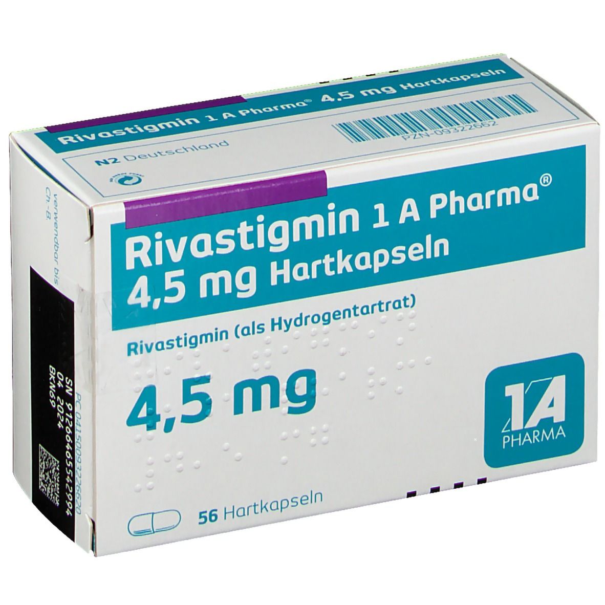 Rivastigmin 1 A Pharma® 4,5 mg