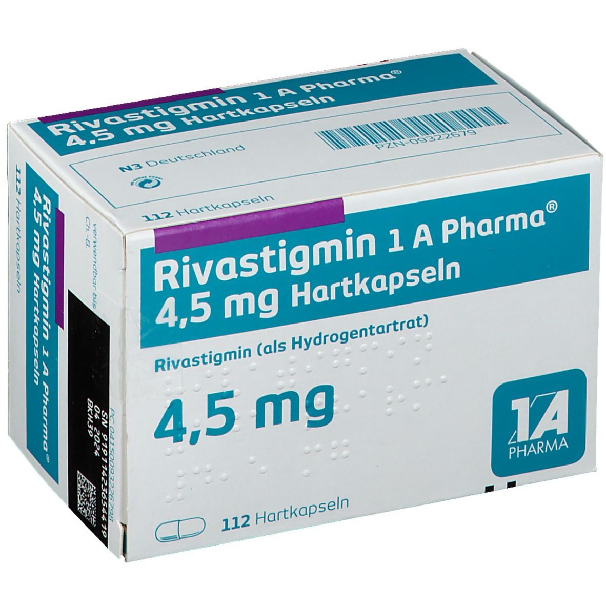 Rivastigmin 1A Ph4.5Mg Har