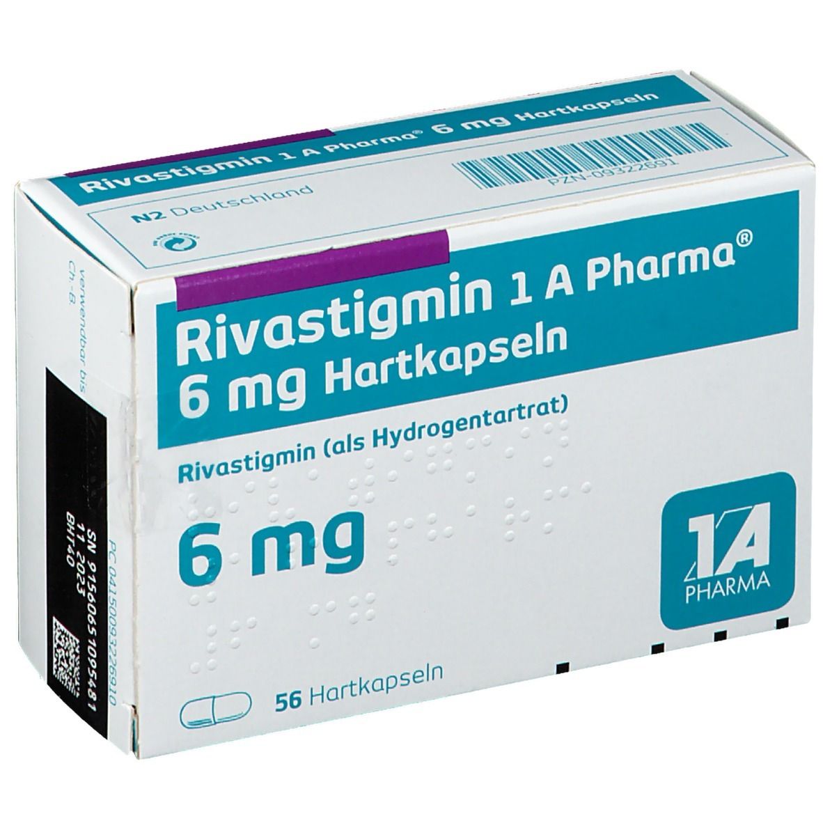 Rivastigmin 1 A Pharma® 6 mg