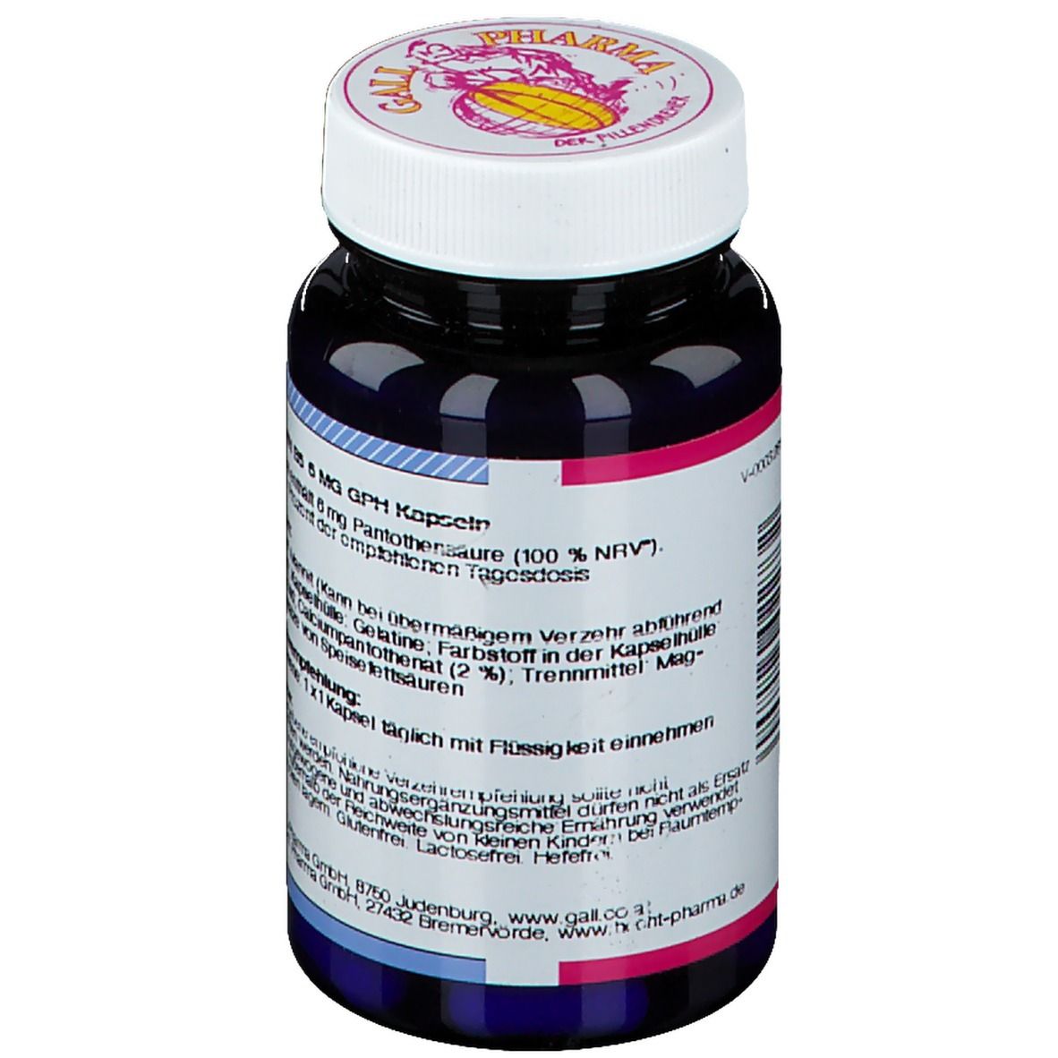 GALL PHARMA Vitamin B5 6 mg GPH Kapseln