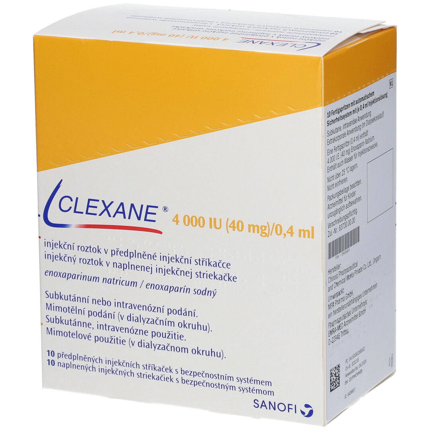 Clexane 4.000 I.E. 40 mg/0,4 ml ILO