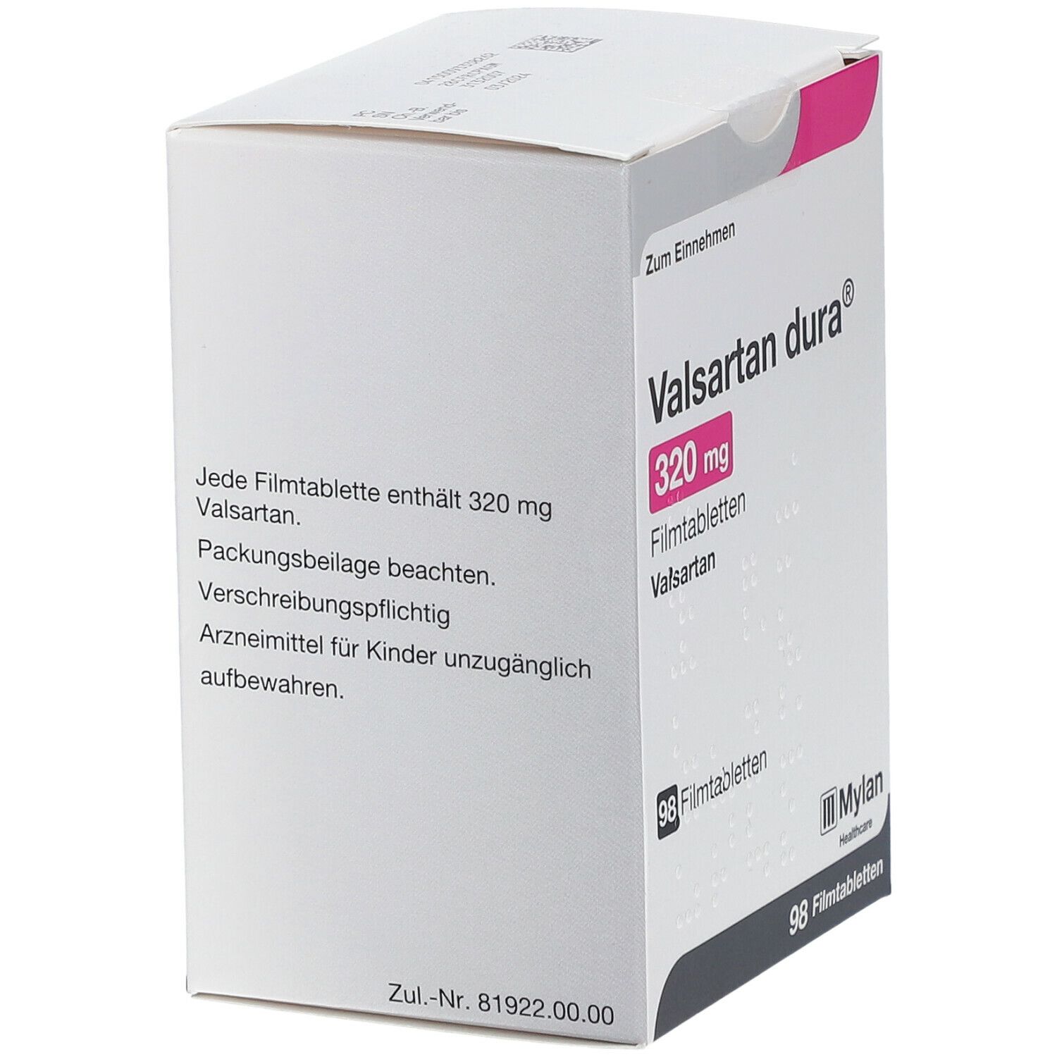 Valsartan dura 320 mg Filmtabletten 98 St