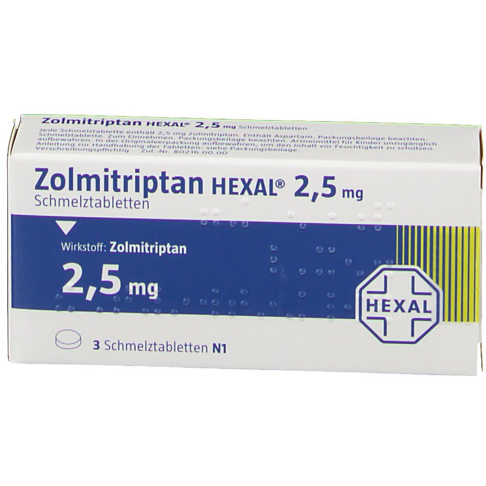 Zolmitriptan HEXAL® 2,5 mg