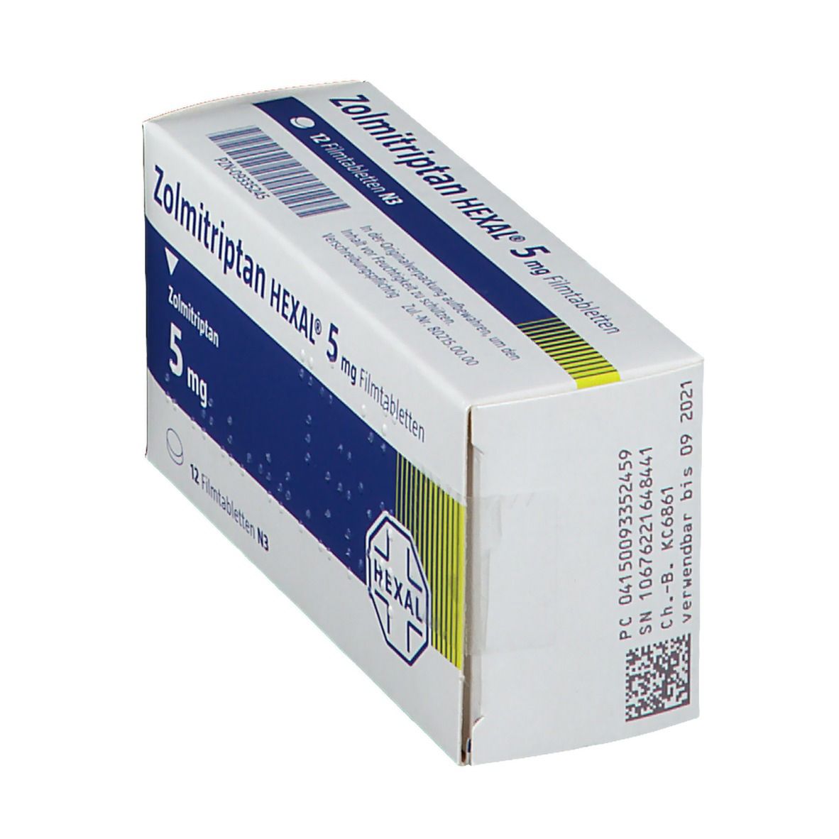 Zolmitriptan Hexal 5 mg Filmtabletten 12 St