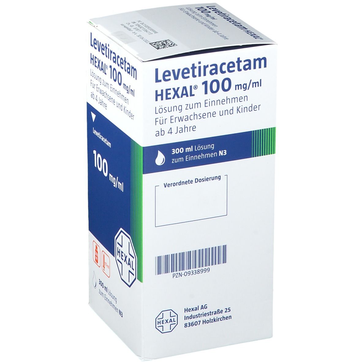 Levetiracetam Hexal 100 mg/ml 10ml Dosierspritze 300 ml Lösung zum Einnehmen