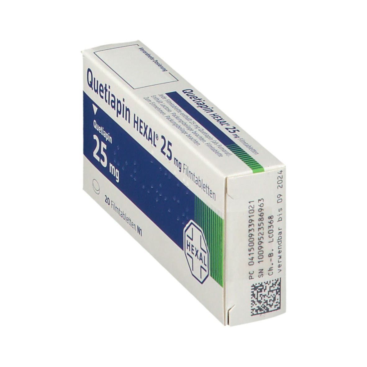 Quetiapin Hexal 25 mg Filmtabletten 20 St