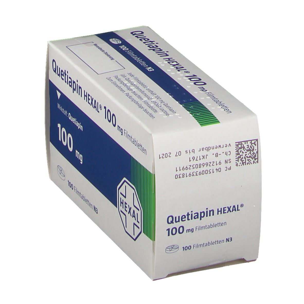 Quetiapin Hexal 25 mg Filmtabletten 100 St