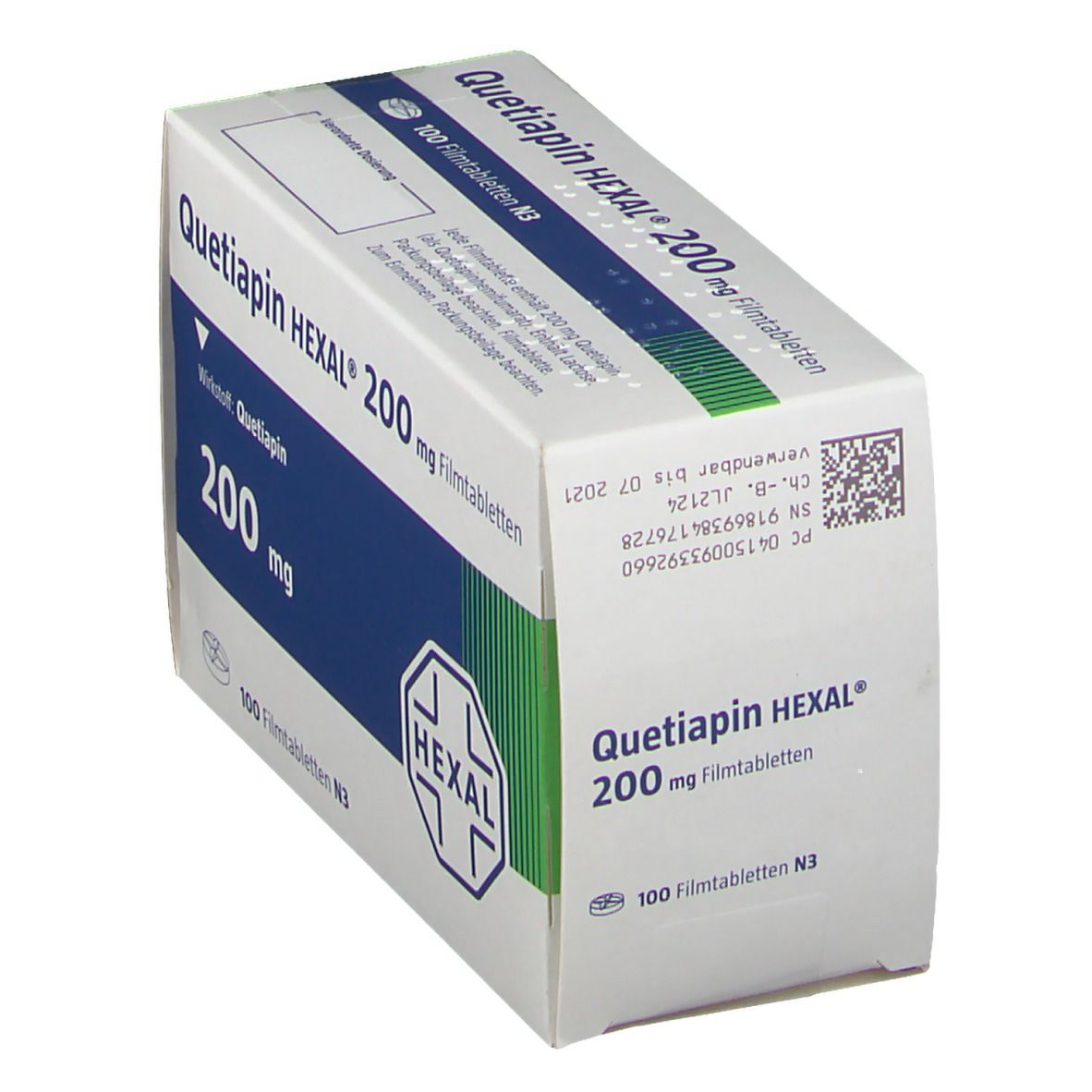 Quetiapin Hexal 200 mg Filmtabletten 100 St