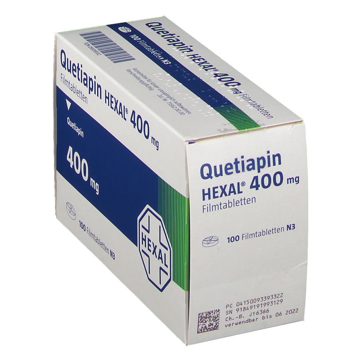 Quetiapin Hexal 400 mg Filmtabletten 10 St