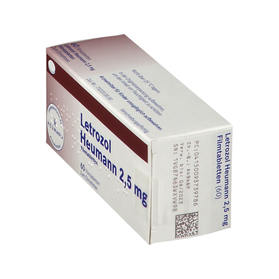 Letrozol Heumann 2,5 mg Filmtabletten 60 St