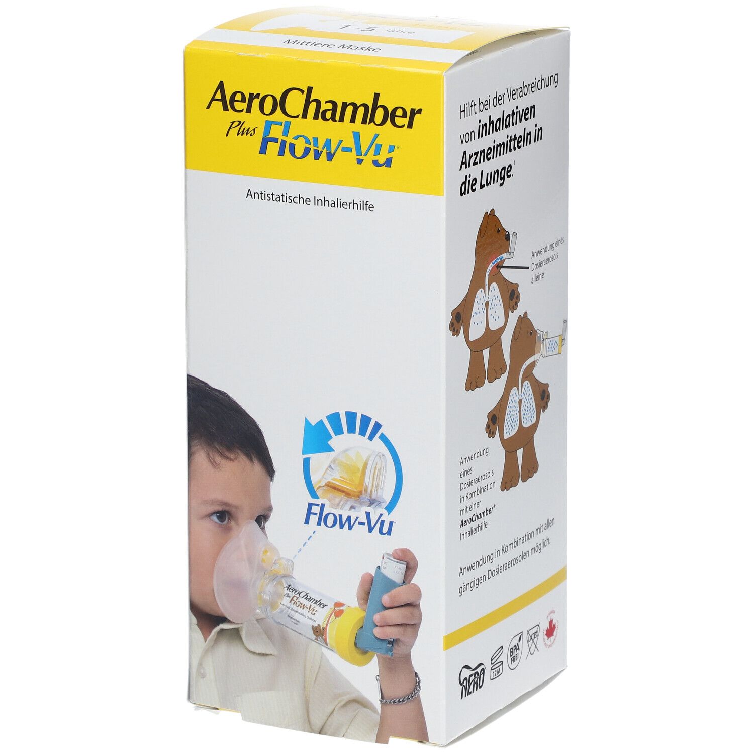 AeroChamber mit Maske für Kinder (ab 1-5 J.) 1 St - SHOP APOTHEKE