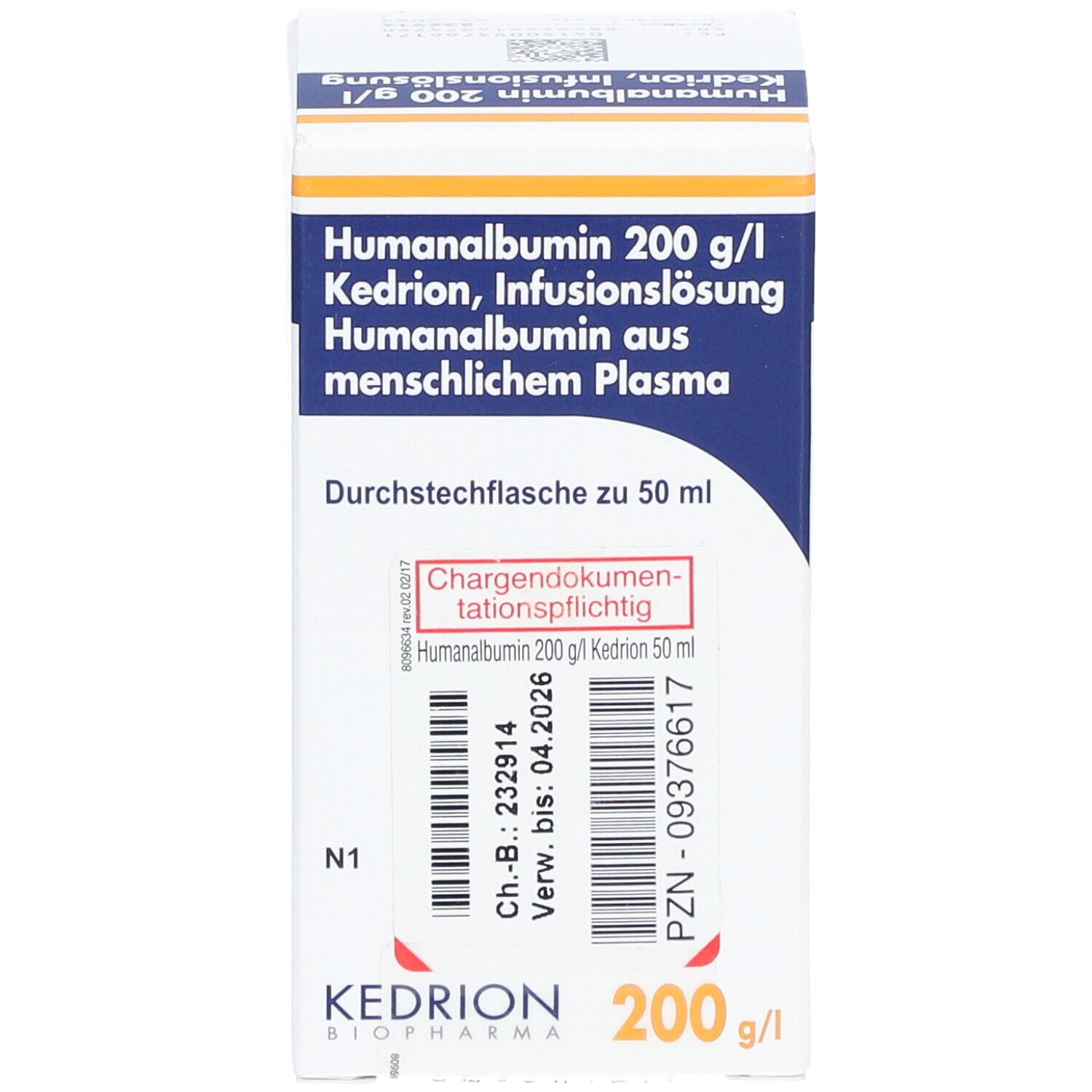 Humanalbumin 200 g/l Kedrio