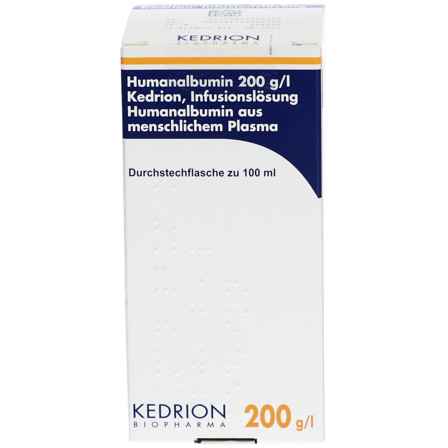 Humanalbumin 200 g/l Kedrio