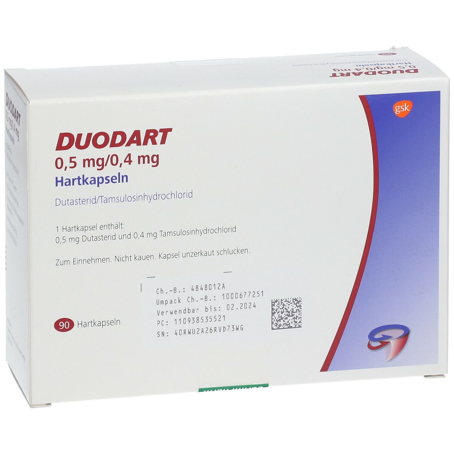 DUODART 0.5 mg/0.4 mg