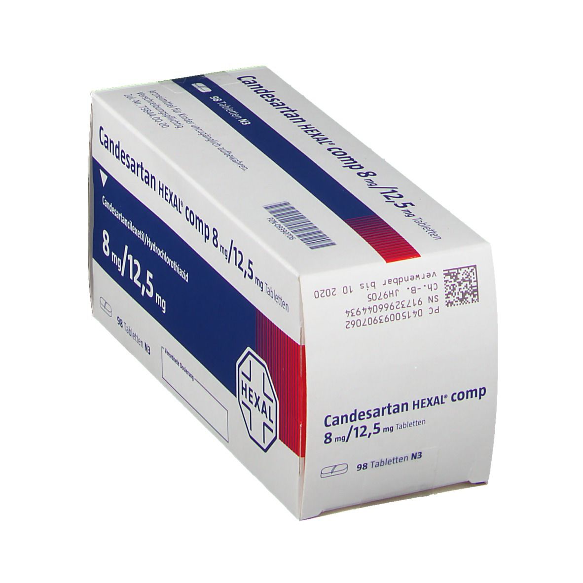 Candesartan Hexal comp 16 mg/12,5 mg Tabletten 98 St