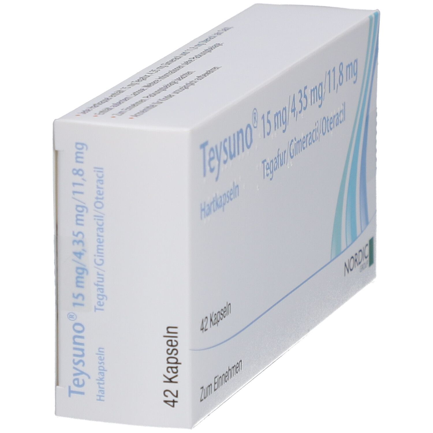 Teysuno 15 mg/4,35 mg/11,8 mg