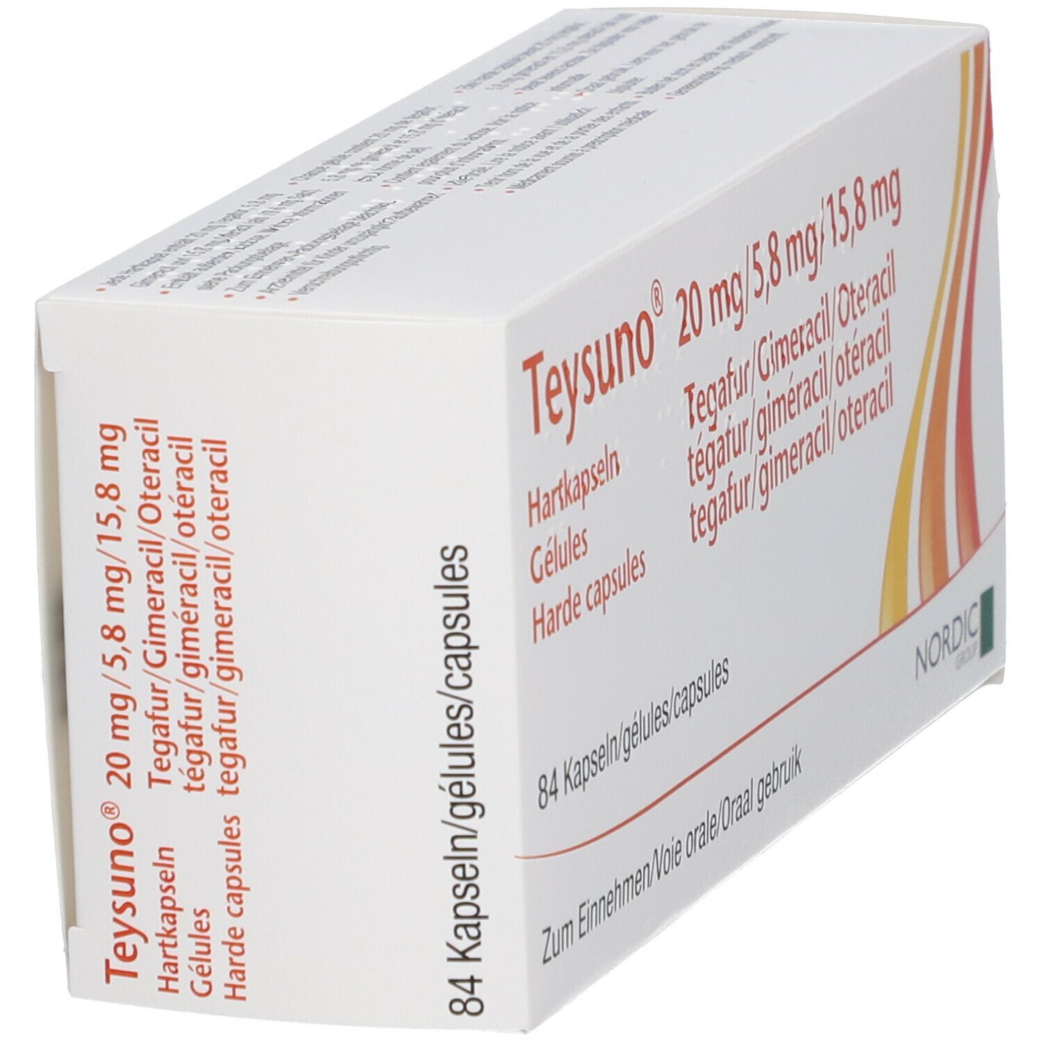 Teysuno 20 mg/5,8 mg/15,8 mg Hartkapseln 84 St