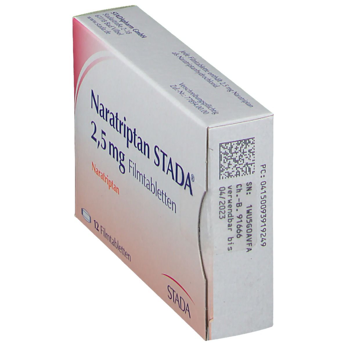 Naratriptan Stada 2,5 mg Filmtabletten 12 St