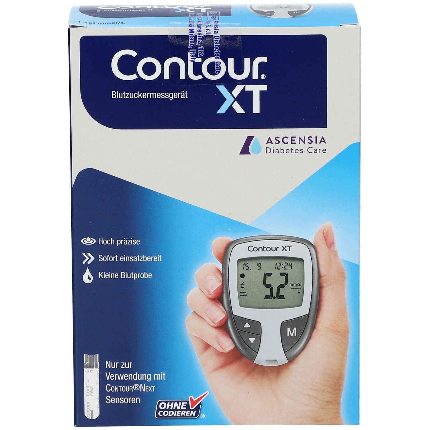 CONTOUR® XT Set mmol/l Blutzuckermessgerät