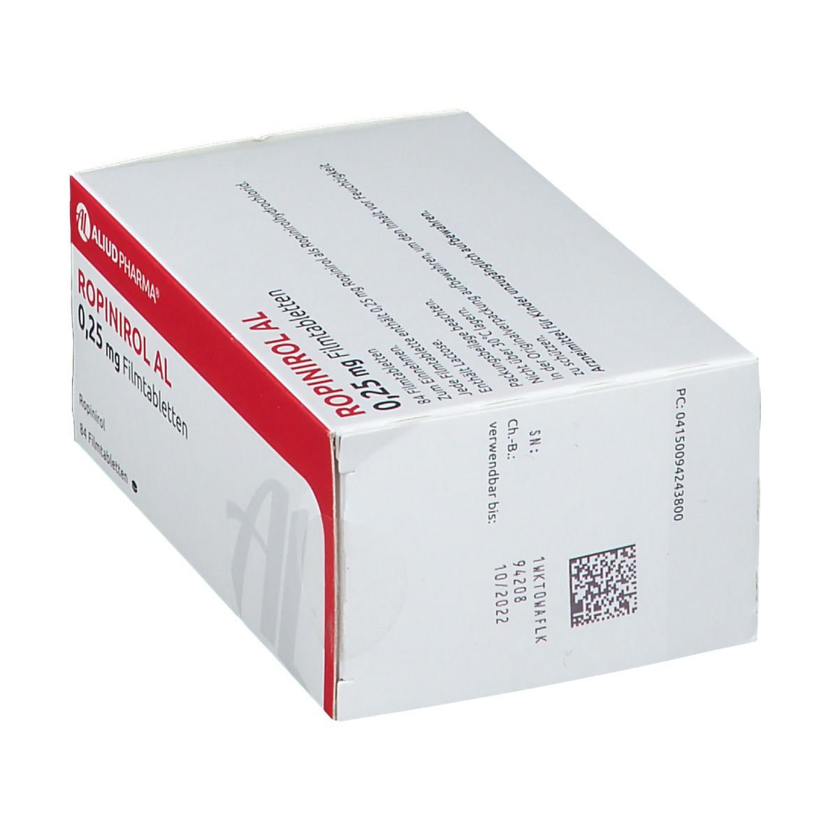 Ropinirol AL 0,25 mg Filmtabletten 84 St