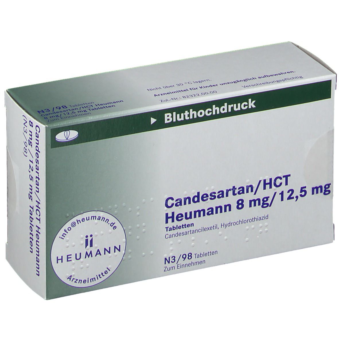 Candesartan/HCT Heumann 8 mg/12,5 mg