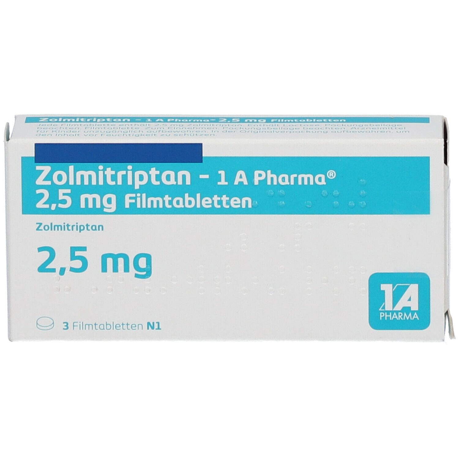 Zolmitriptan 1A Phar 2.5Mg