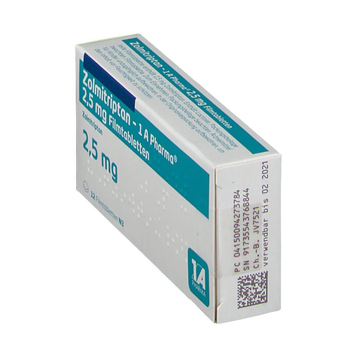 Zolmitriptan-1A Pharma 2,5 mg Filmtabletten 12 St