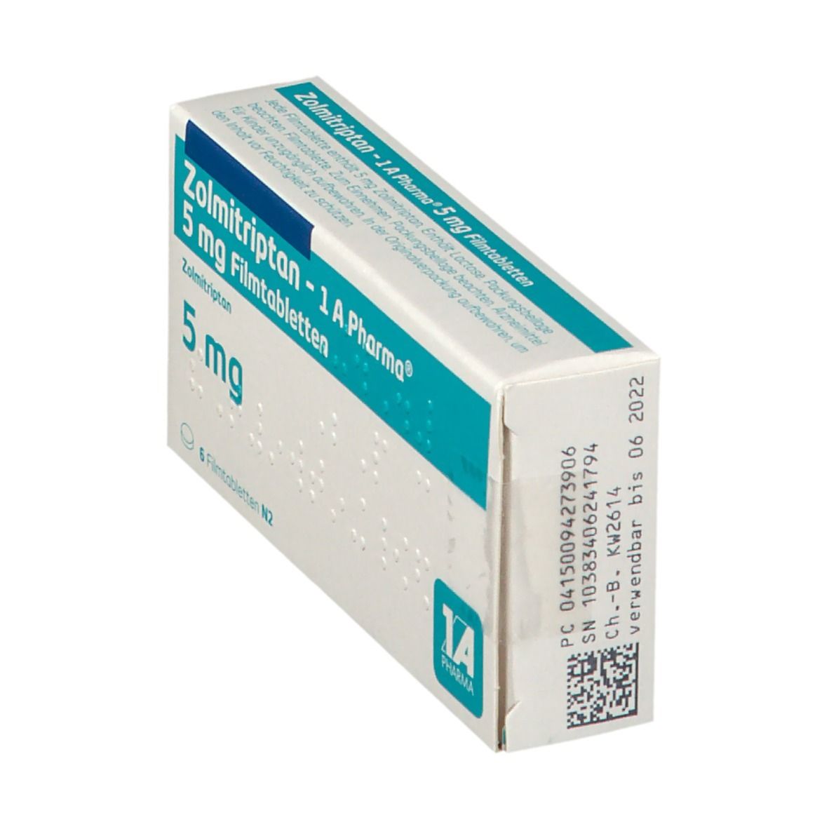 Zolmitriptan-1A Pharma 5 mg Filmtabletten 6 St