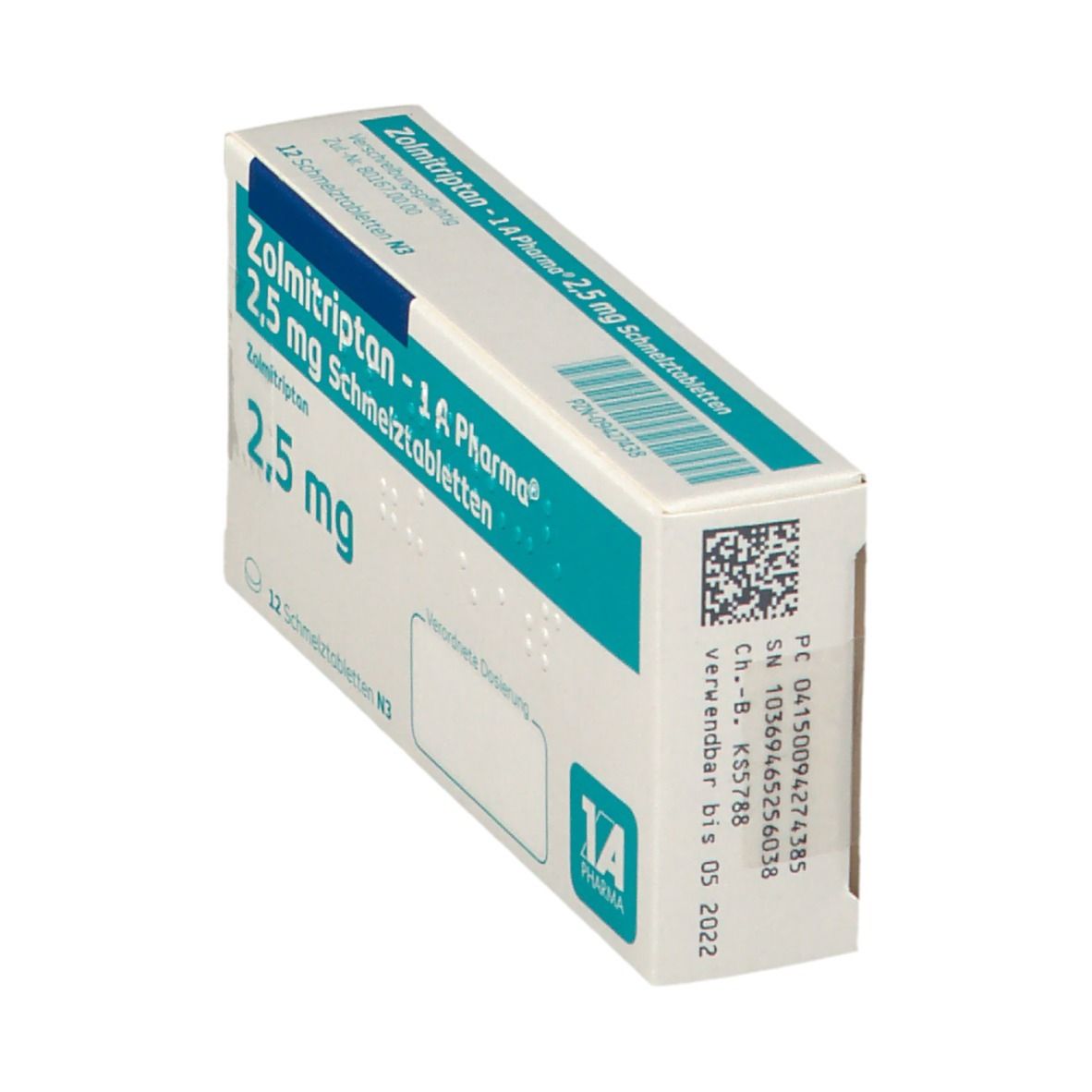 Zolmitriptan 1A Phar 2.5Mg