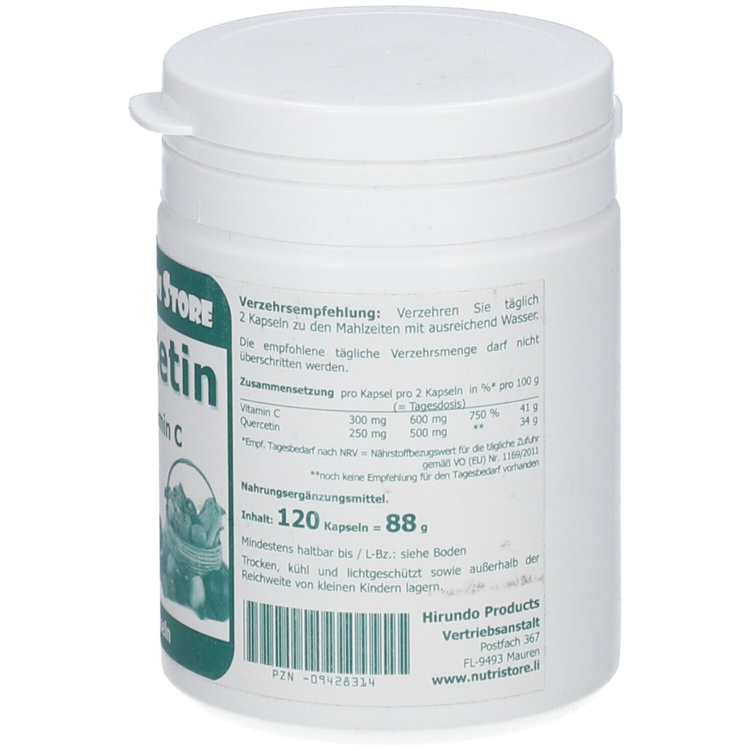 Quercetin 250 mg + Vitamin C 300 mg