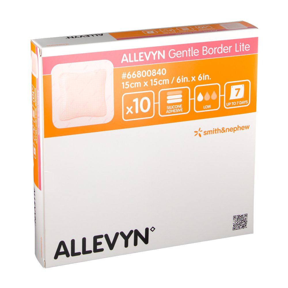 ALLEVYN® Gentle Border Lite 15 x 15 cm
