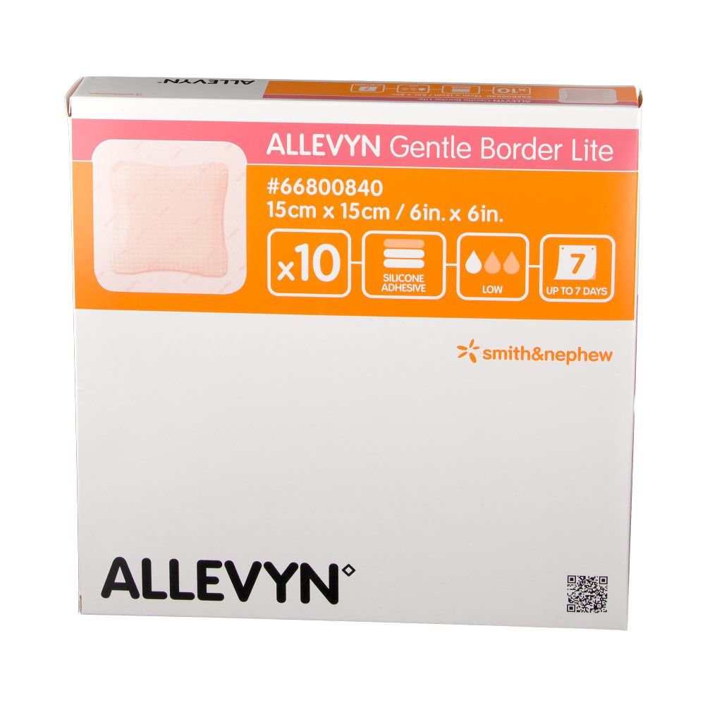 ALLEVYN® Gentle Border Lite 15 x 15 cm