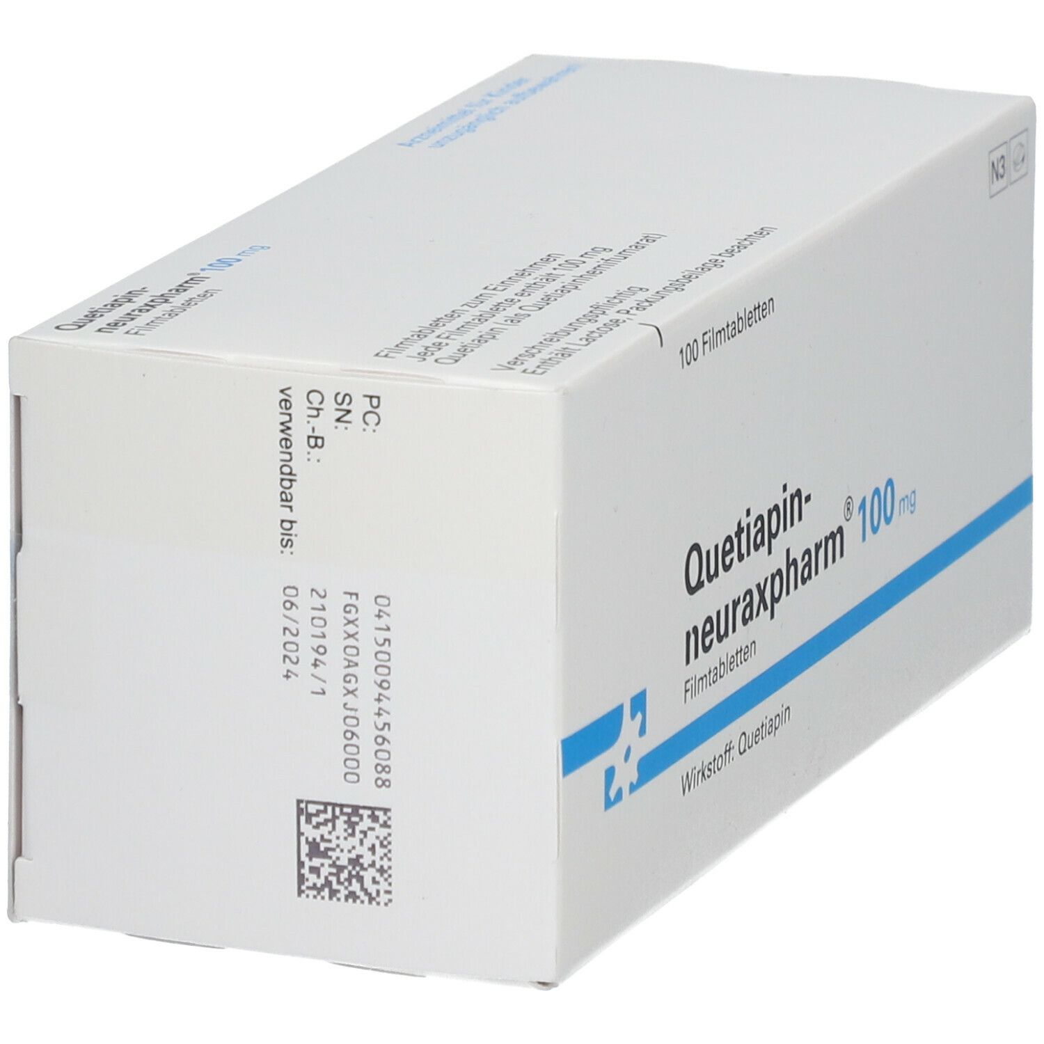 QUETIAPIN-neuraxpharm 100 mg Filmtabletten St