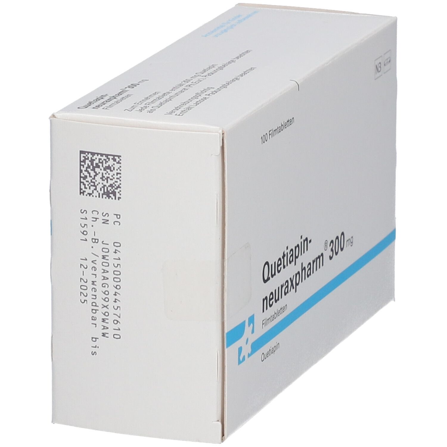 QUETIAPIN-neuraxpharm 300 mg Filmtabletten 100 St