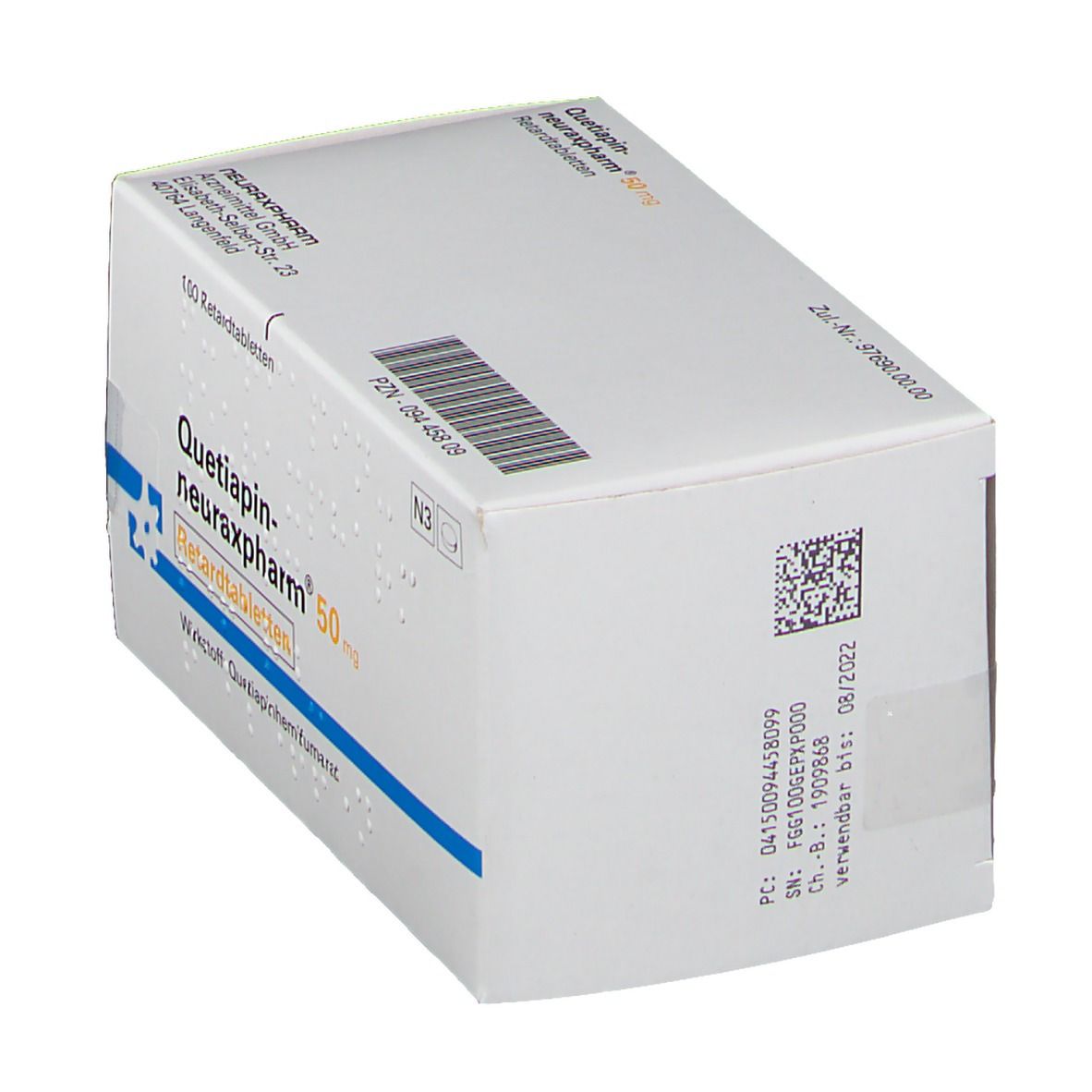 QUETIAPIN-neuraxpharm 600 mg Retardtabletten 10 St Retard-Tabletten