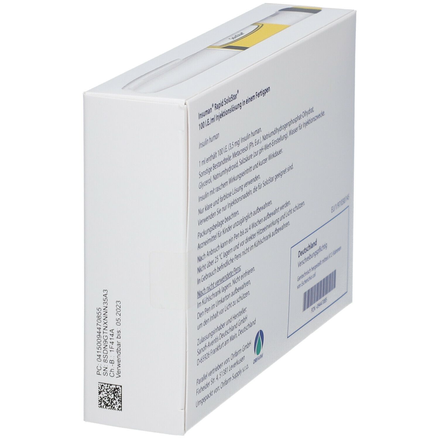 Insuman Rapid 100 I.E./ml SoloStar