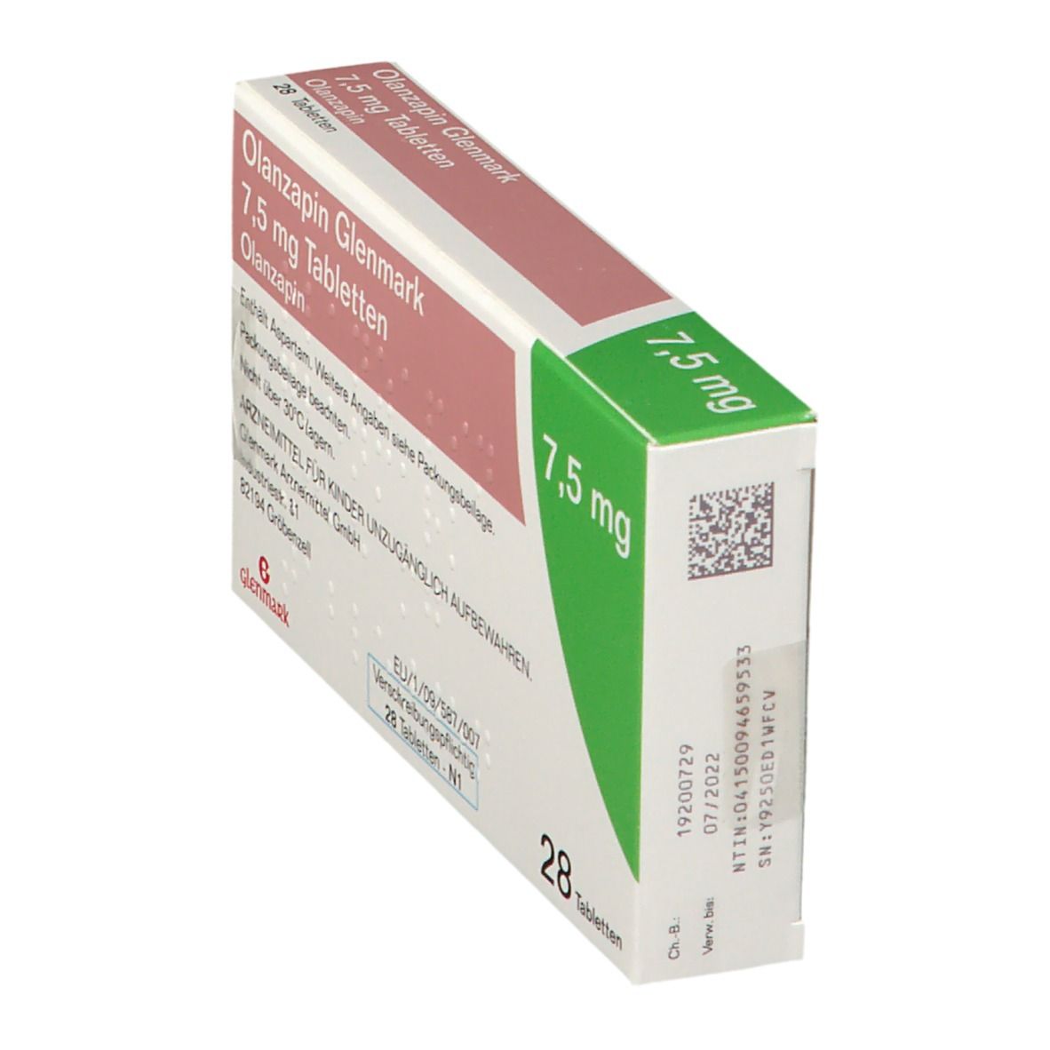 Olanzapin Glenmark 7,5 mg Tabletten 28 St