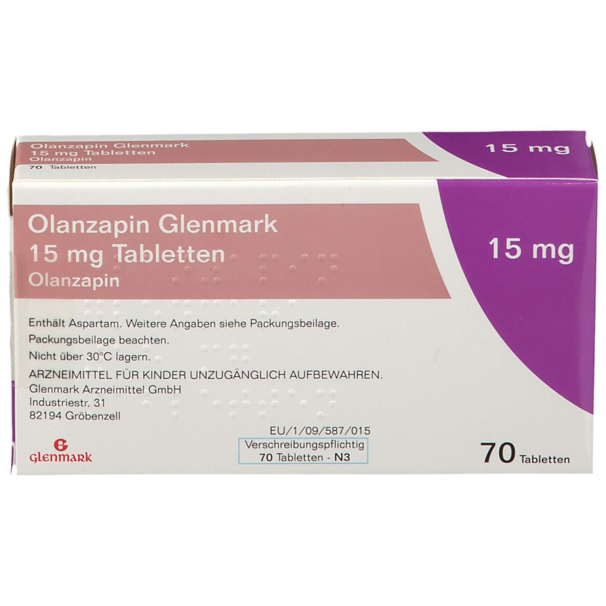 Olanzapin Glenmark 15 mg