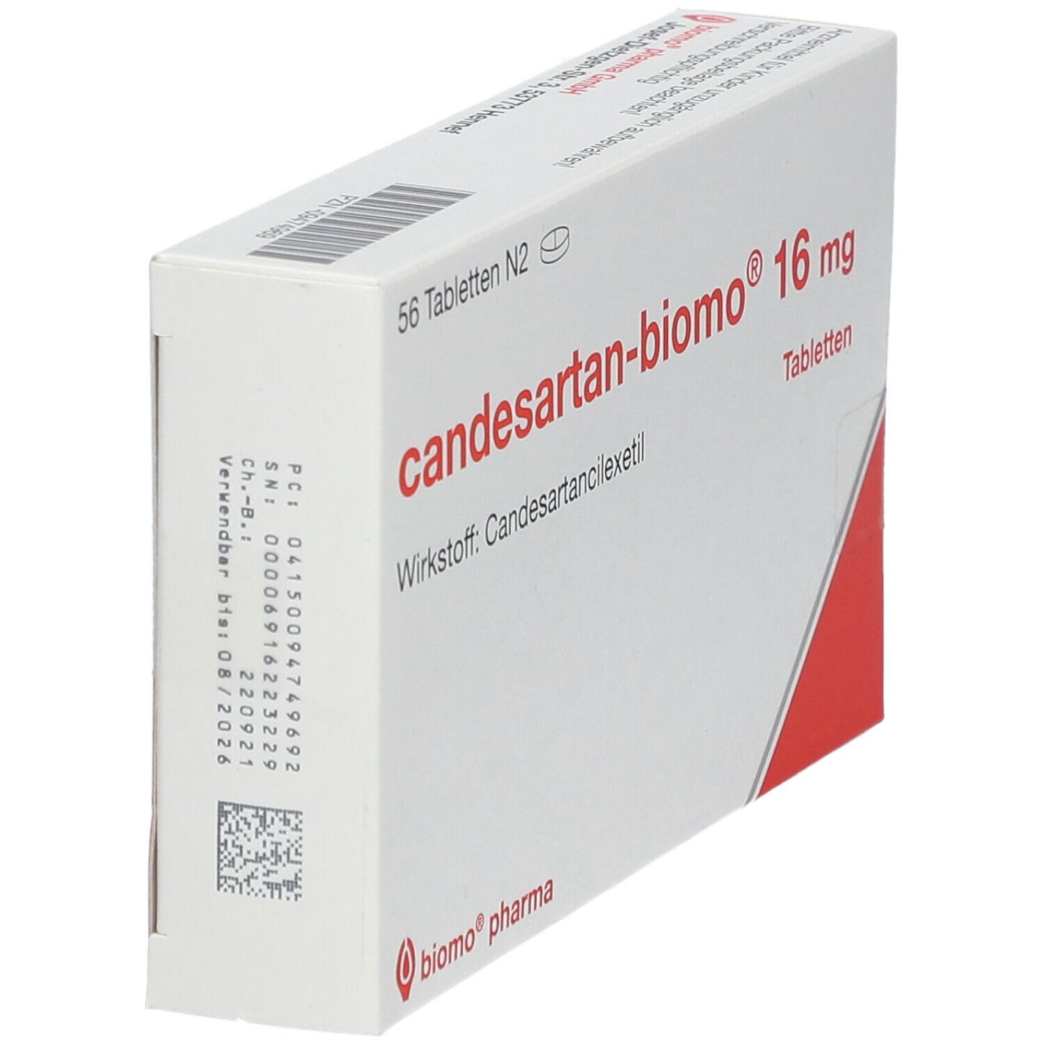 CANDESARTAN-biomo 16 mg Tabletten 56 St