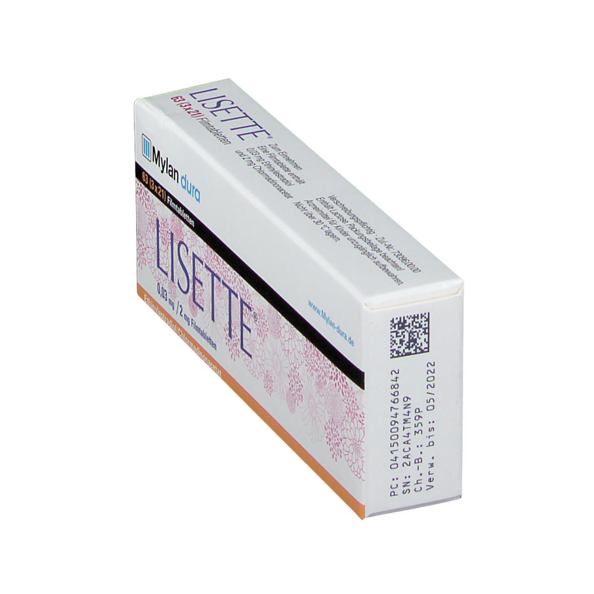 Lisette 0,03 mg/2 mg Filmtabletten 63 St