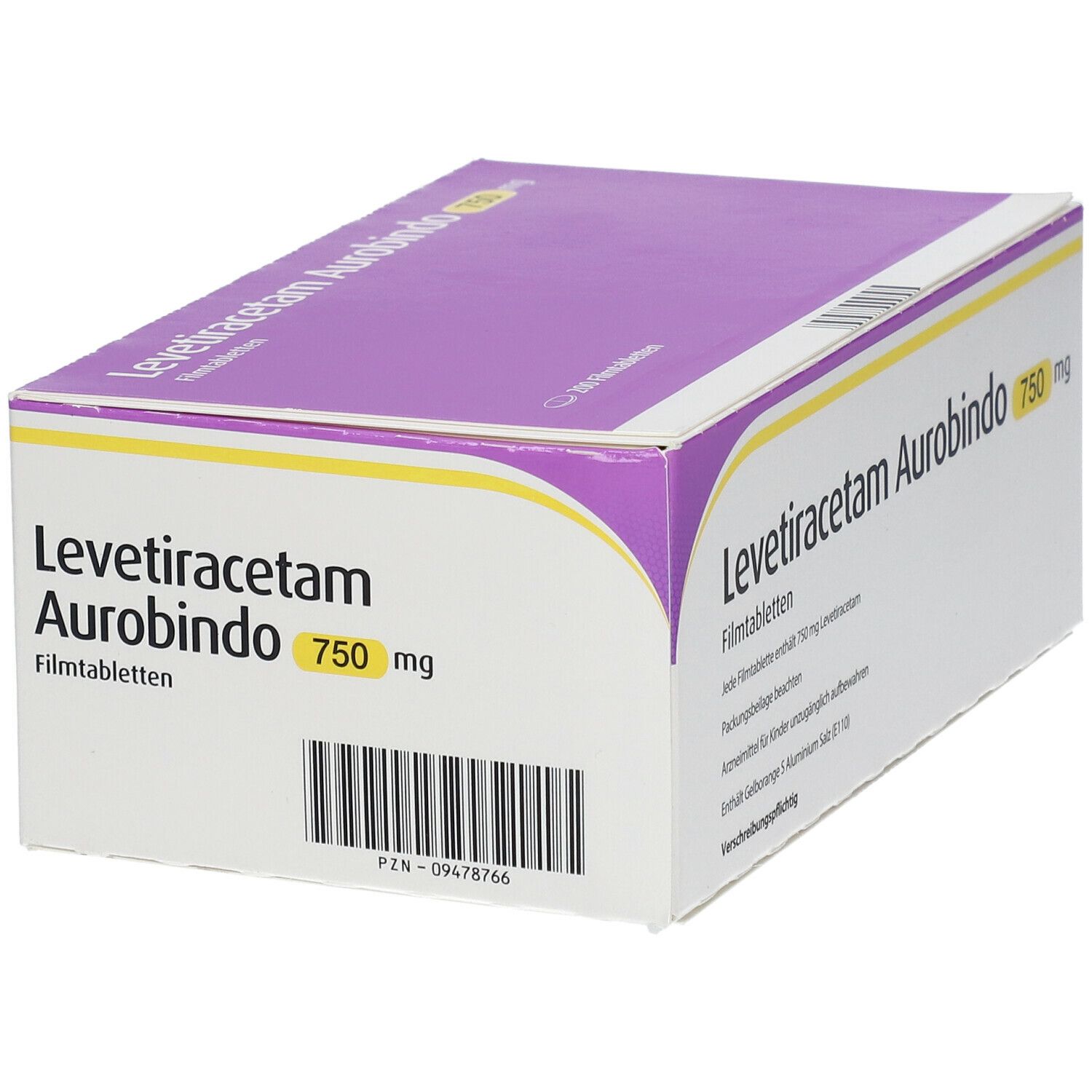 Levetiracetam Aurobindo 750 mg Filmtabletten 50 St