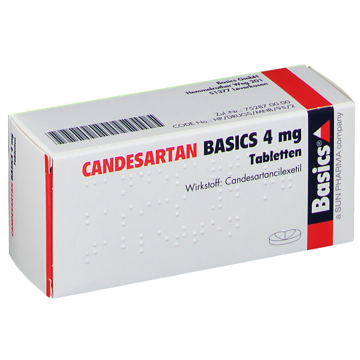 CANDESARTAN BASICS 4 mg