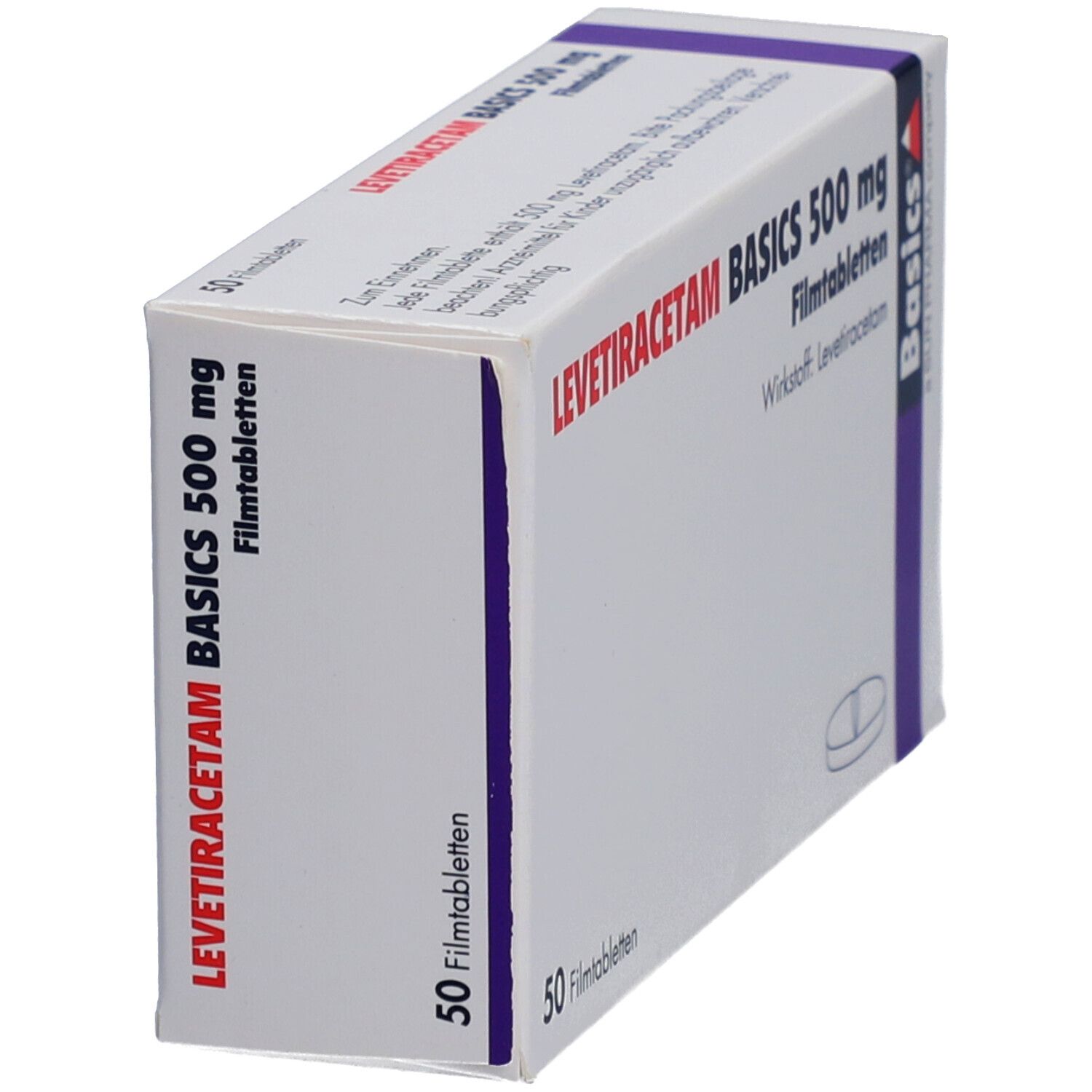 Levetiracetam Basics 500 mg Filmtabletten 50 St